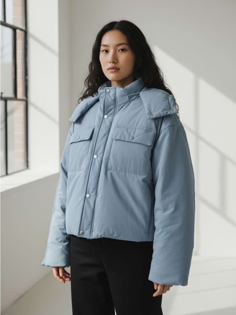 Marc Jacobs Light Blue Puffer Jacket